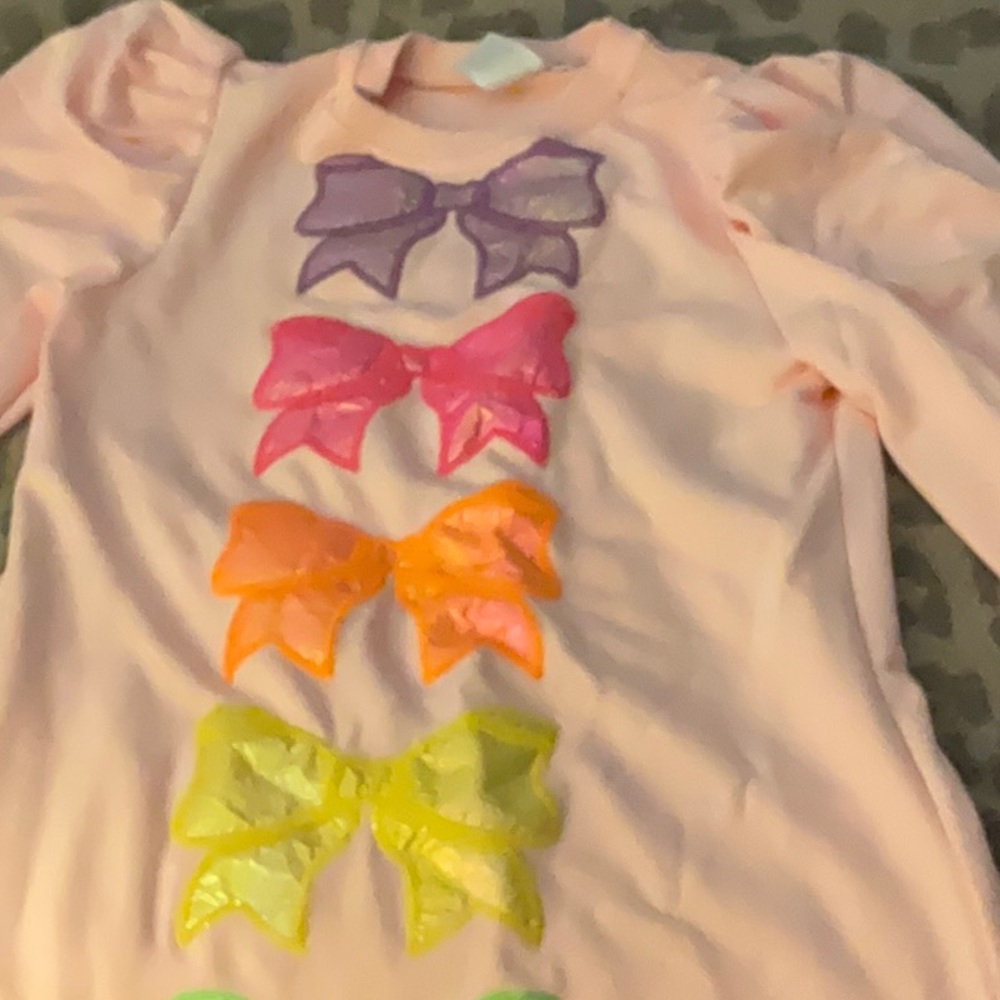 NWOT Queen of Sparkles Girls Bow dress